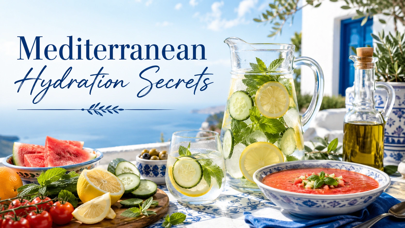 Mediterranean diet hydration